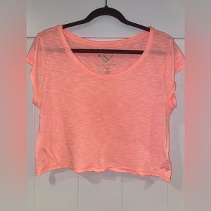 Women’s Aeropostale (Live Love Dream) Coral Flowy Short Sleeve T-Shirt - Size XL